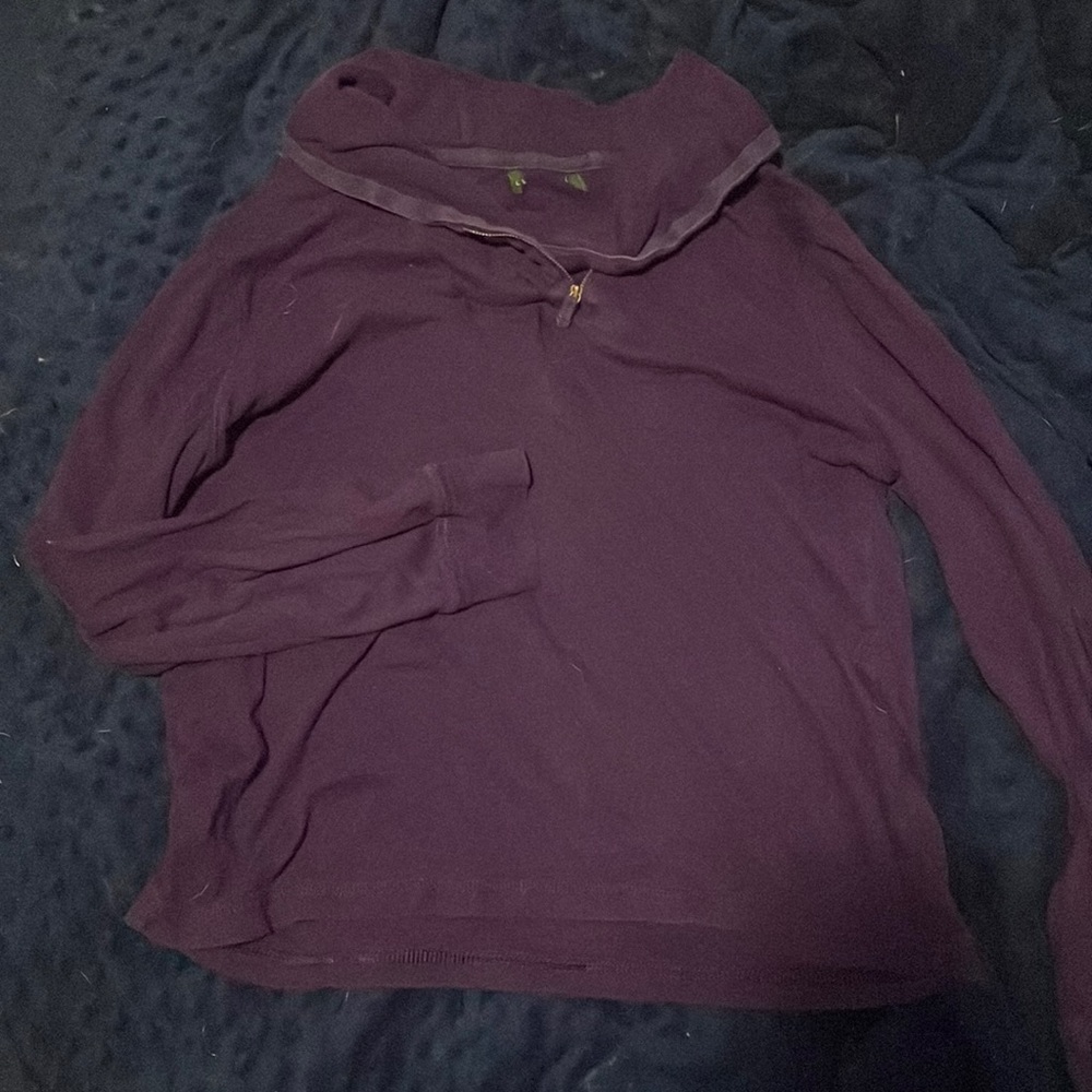 Purple collared sweatshirt